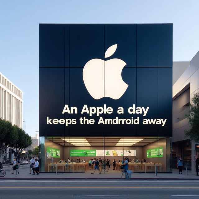Вивіска креативна apple